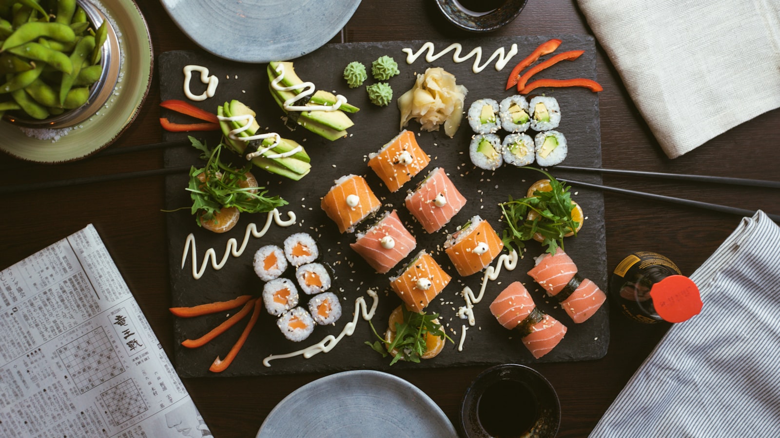 Chef Hiroshi Tanaka at the counter