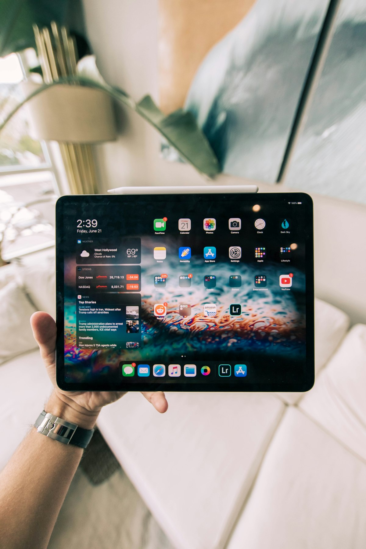 Tablet under repair