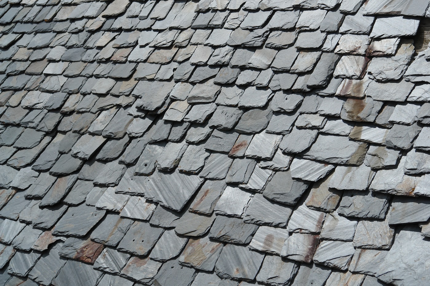 Slate roof tiles